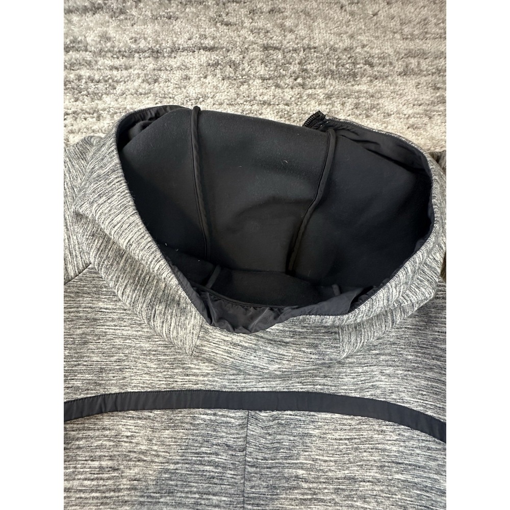 Lululemon Jacket Women 4 Pick Your Path Heathered Space Dyed Black Slub Hood - Picture 7 of 10